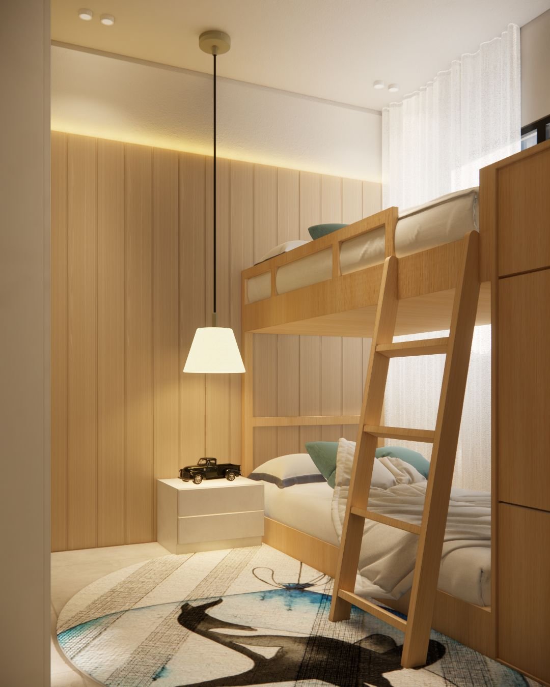 Quarto infantil com beliche