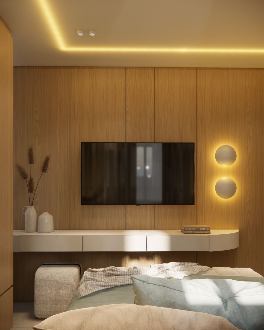 Painel & home da suíte